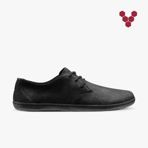 Vivobarefoot Ra II Svart Oxford Sko Herre [9-JMSR]